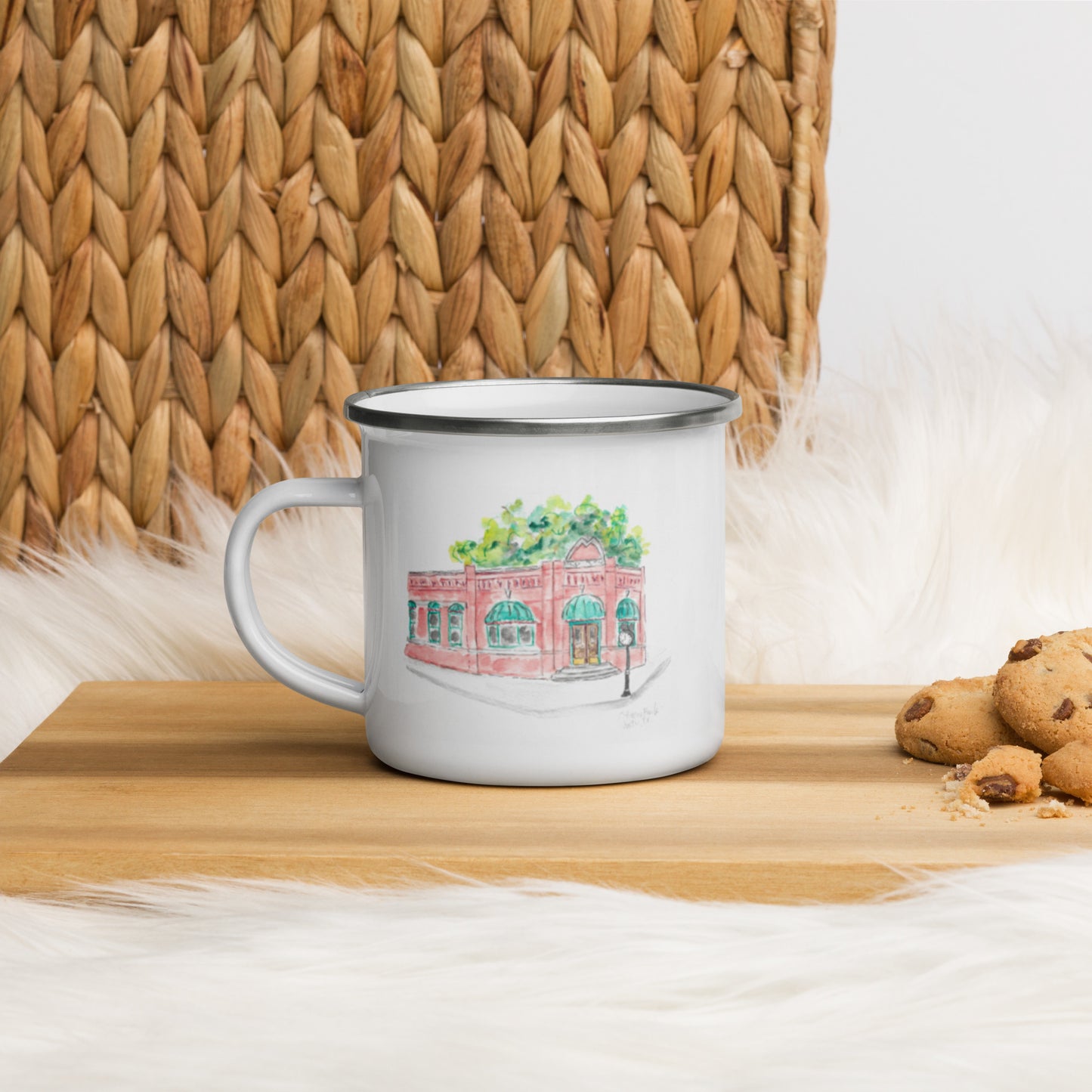 Justin Bank Enamel Mug