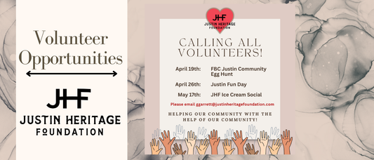 Volunteer Opportunities for April and May