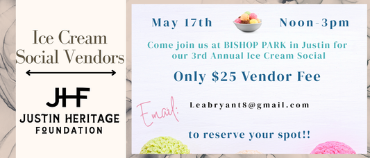 Ice Cream Social Vendor call