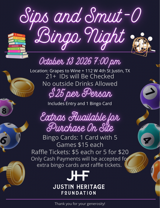 🍷📚 Sips & Smut-O Bingo Night 21+ Only
